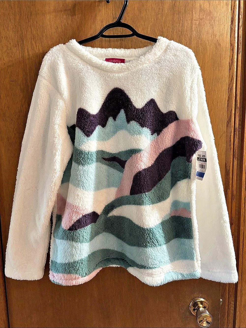 Carisma Color Block Fleece Pullover Size Medium NWT